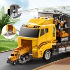 Öntött Acél Építőipari Jármű Játékkészlet Játékszőnyeggel