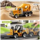 Öntött Acél Építőipari Jármű Játékkészlet Játékszőnyeggel