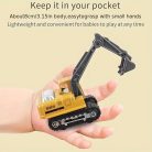 6 darabos öntött építőipari jármű játékkészlet