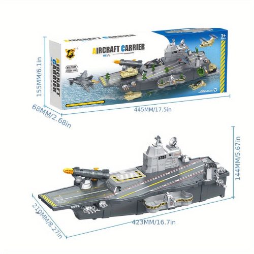 Gyermek repülőgép-hordozó játék katonai akciófigurákka