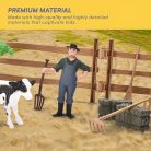 Zöld traktor és pótkocsi játékkészlet farmer kocsival