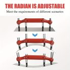 Állítható sugarú többlapátos glettvas