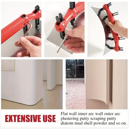 Állítható sugarú többlapátos glettvas