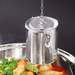   Tartós rozsdamentes acél fűszerező infúzor finom szűrővel
