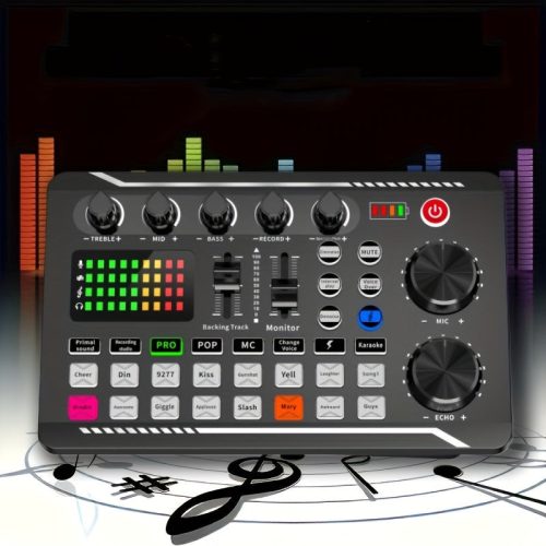 LED hangkeverő pult – multi-effekt audio vezérlés hangerővel, basszussal, track módokkal