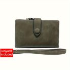 Puha és kényelmes női pénztárca – kompakt barna érme táska biztos snap záródással