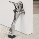 Polírozott fém ajtóütköző állítható magassággal