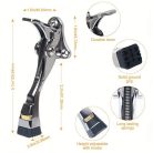 Polírozott fém ajtóütköző állítható magassággal