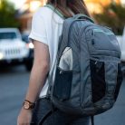 Vízálló, matt ,áttetsző esernyőtároló táska zsinórral