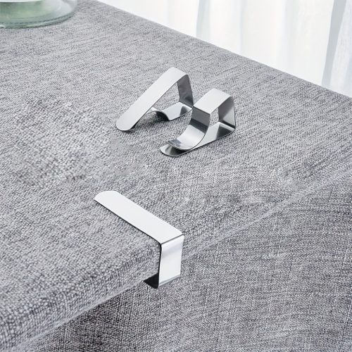 8 db Nehézterhelésű Rozsdamentes Acél Asztalterítőkapocs