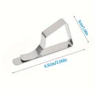 8 db Nehézterhelésű Rozsdamentes Acél Asztalterítőkapocs