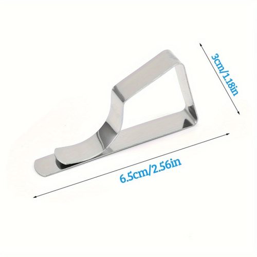 8 db Nehézterhelésű Rozsdamentes Acél Asztalterítőkapocs