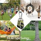 Fa Hintaszíj Akasztókészlet, Kültéri Hintatartozékok