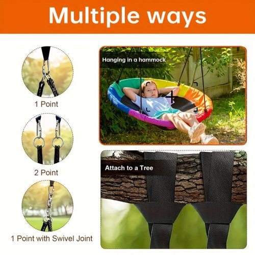 Fa Hintaszíj Akasztókészlet, Kültéri Hintatartozékok