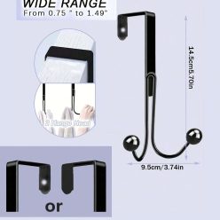 Egy többfunkciós ajtókabát-állvány tároló zsebekkel