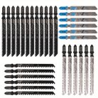 30 db különböző fűrész penge - magas széntartalmú acél, fekete és kék fogantyú