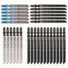 30 db különböző fűrész penge - magas széntartalmú acél, fekete és kék fogantyú