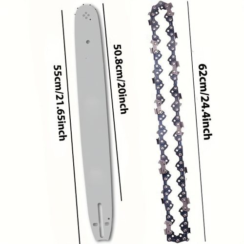 50.8cm-es láncfűrész vezető rúd és lánc készlet