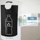70L Extra Nagy Összecsukható Palackgyűjtő Kosár Puha Fogantyúval