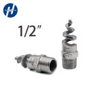 Rozsdamentes acél férfi menetes kúpos spirális permetező fúvóka