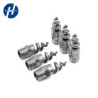 Rozsdamentes acél férfi menetes kúpos spirális permetező fúvóka