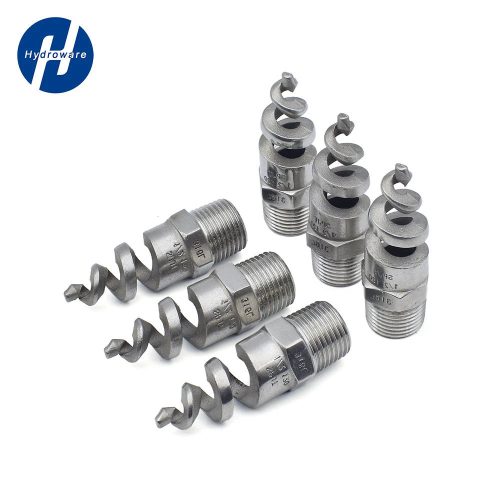 Rozsdamentes acél férfi menetes kúpos spirális permetező fúvóka