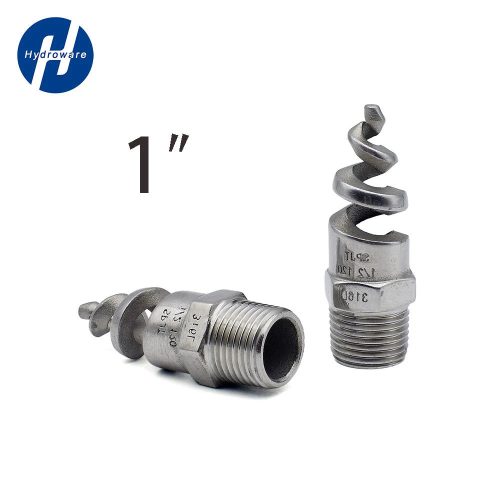 Rozsdamentes acél férfi menetes kúpos spirális permetező fúvóka