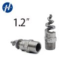 Rozsdamentes acél férfi menetes kúpos spirális permetező fúvóka