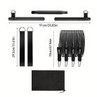 8db Készlet - Pilates Bar Készlet 4 Ellenállási Szalaggal (63.5 KG) 8 részes rózsaszín【63.5 kg】