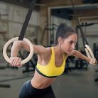 Fa gyűrűk húzódzkodáshoz és erőnléti edzéshez 28 Mm-es Akasztógyűrű + 2,5 Cm-es Heveder