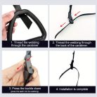 Felnőtt fitnesz tornagyűrű készlet - 2M állítható, csúszásmentes PP húzódzkodó gyakorlati fogantyúk otthoni edzőtermi erőnléti edzéshez - Töltés nélküli, elem nem szükséges