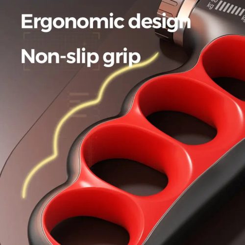 5-100kg Markolat Erősítő Mechanikus Számlálóval, Beállítható Ellenállású Csuklótágító Edző Kézi Fogantyú szürke - 5-100 kg