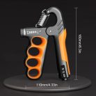 5-100kg Markolat Erősítő Mechanikus Számlálóval, Beállítható Ellenállású Csuklótágító Edző Kézi Fogantyú narancs - 5-100 kg