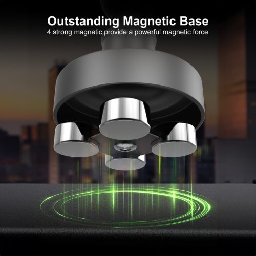 1db nagy teherbírású alumíniumötvözetből készült edzőtermi mágneses telefontartó