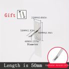 Falikampó Szög Falikijelző Ékszerkampó Mobiltelefon Kiegészítők Egyvonalas Kampó Acél Hardver Eszköz Kalapács Fogó Falra Szerelés 4x45 Mm - 10