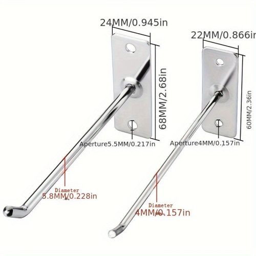 Falikampó Szög Falikijelző Ékszerkampó Mobiltelefon Kiegészítők Egyvonalas Kampó Acél Hardver Eszköz Kalapács Fogó Falra Szerelés 4x45 Mm - 10