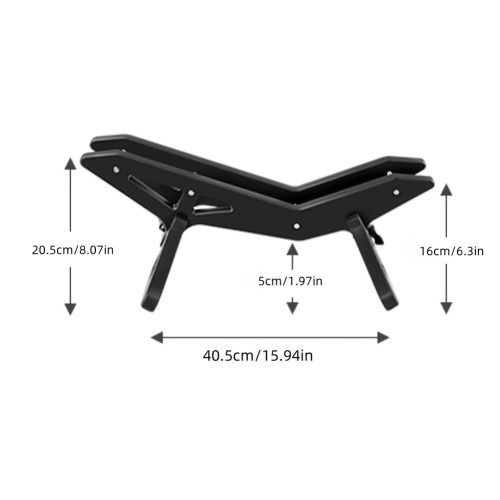 Állítható kerékpár parkoló állvány - Tartós műanyag, padlóra szerelhető kiállító állvány országúti és hegyi kerékpárokhoz biztonságos lábtámasz segítségével Fekete
