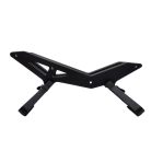 Állítható kerékpár parkoló állvány - Tartós műanyag, padlóra szerelhető kiállító állvány országúti és hegyi kerékpárokhoz biztonságos lábtámasz segítségével Fekete