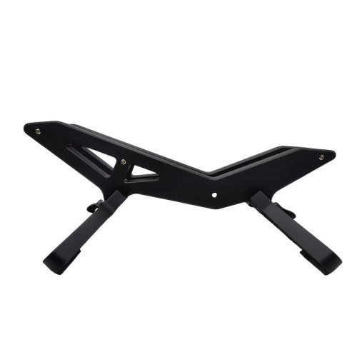 Állítható kerékpár parkoló állvány - Tartós műanyag, padlóra szerelhető kiállító állvány országúti és hegyi kerékpárokhoz biztonságos lábtámasz segítségével Fekete