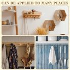 20 db rusztikus fa cövek, falra szerelhető tüske alakú Shaker fogasok, könnyen felszerelhető faakasztó cövekek ékszerekhez, kabáttartóhoz, lakberendezéshez