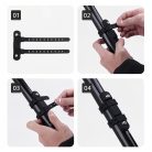 1 db Fúrásmentes Kerékpár Vizespalack Tartó Adapter - Rozsdamentes Acél, Univerzális Kiegészítő Hegyi és Országúti Kerékpárokhoz, Biztos Rögzítés Hidratációs Rendszerhez Fekete