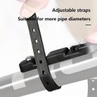 1 db Fúrásmentes Kerékpár Vizespalack Tartó Adapter - Rozsdamentes Acél, Univerzális Kiegészítő Hegyi és Országúti Kerékpárokhoz, Biztos Rögzítés Hidratációs Rendszerhez Kék