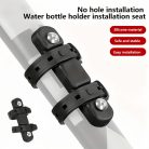 1 db Fúrásmentes Kerékpár Vizespalack Tartó Adapter - Rozsdamentes Acél, Univerzális Kiegészítő Hegyi és Országúti Kerékpárokhoz, Biztos Rögzítés Hidratációs Rendszerhez Kék