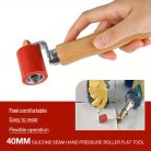 1 db 2-az-1-ben szilikon varrás simító eszköz, kézi simító henger PVC/TPO/EPDM egyrétegű tetőszalaghoz, töltés nélkül, nem igényel elemet Zöld 2 az 1-ben szilikon görgő