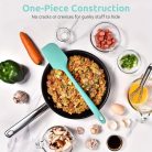 4 db-os szilikon spatulaszett, hőálló 600°F-ig, tartós gumi konyhai eszközök tapadásmentes edényekhez, varrat nélküli kialakítás, piros, 4 méret Szilikon kaparó piros 4 darabos készlet