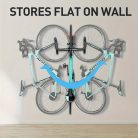 1 készlet forgatható állítható kerékpár falikampó, függőleges garázsba szerelhető biciklitartó, helytakarékos megoldás, 29.94KG teherbírású