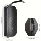 1 készlet forgatható állítható kerékpár falikampó, függőleges garázsba szerelhető biciklitartó, helytakarékos megoldás, 29.94KG teherbírású