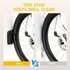 1 készlet forgatható állítható kerékpár falikampó, függőleges garázsba szerelhető biciklitartó, helytakarékos megoldás, 29.94KG teherbírású