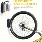 1 készlet forgatható állítható kerékpár falikampó, függőleges garázsba szerelhető biciklitartó, helytakarékos megoldás, 29.94KG teherbírású