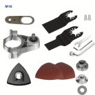 Multifunkciós Szögcsiszoló Átalakító Oszcilláló Szerszám Adapter, Oszcilláló Szerszám Adapter Készlet M10
